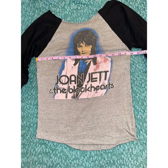 VINTAGE 80's EIGHTIES JOAN JETT & THE BLACKHEARTS RAGLAN TEE 1982 BAND TEE S - Picture 5 of 5
